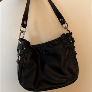 Coach Black Leather Shoulder Bag